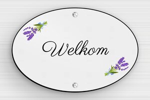 Welkomstborden - Ovaal Deurbord 'Welkom' - gris-noir - screws - nl-nl-deur-bord-welkom-003-2-1756807155376
