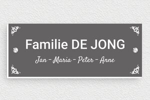 Naambordje voordeur - Geëxpandeerd PVC - custom - screws - nl-nl-deur-schild-006-2-1756806112726