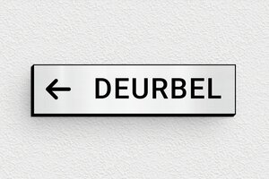 Naamplaat deurbel - Bord voor deurbel - gris-brosse-noir - glue - nl-nl-deurbel-002-1-1756780283497