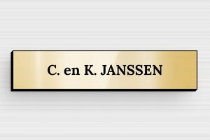 PVC Naamplaat deurbel - Gegraveerd PVC - or-brillant-noir - glue - nl-nl-deurbel-bordje-kunststof-002-3-1756800430288