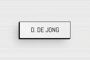 Naamplaat deurbel - Gegraveerd PVC - gris-noir - glue - nl-nl-deurbel-bordje-pvc-001-1-1756804391175