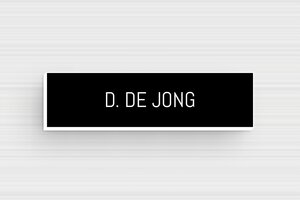 PVC Naamplaat deurbel - Gegraveerd PVC - noir-blanc - glue - nl-nl-deurbel-bordje-pvc-001-7-1756804406128