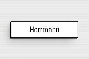 Naamplaat deurbel - Gegraveerd PVC - blanc-noir - glue - nl-nl-deurbel-bordje-pvc-002-3-1756805285634