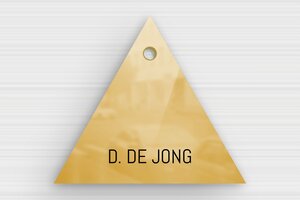 Messing Naamplaat deurbel  - Gegraveerde messing - poli-noir - holes-only - nl-nl-deurbel-plaatje-messing-001-7-1756804570165