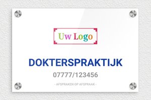 Bedrijfsnaamborden Arts - Bedrukt plexiglas - custom - screws-caps - nl-nl-dokterspraktijk-006-1-1756723935373
