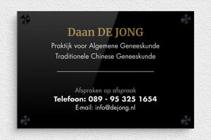 Bedrijfsnaamborden Arts - Bedrukt plexiglas - custom - screws-spacer - nl-nl-dokterspraktijk-bord-001-4-1756801262160