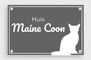 Naambordjes huis - Gegraveerd PVC - gris-souris-blanc - screws - nl-nl-dorpen-schild-026-1-1756780377568