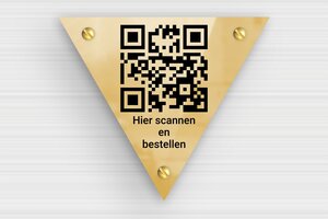 Driehoekige Plaat - Bedrukte messing - poli-noir - screws - nl-nl-driehoekig-bord-001-5-1756808292830