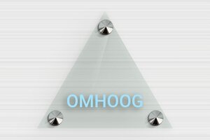 Driehoekige Plaat - Transparant plexiglas Groen - vert - screws-caps - nl-nl-driehoekig-bord-002-1-1756802593763