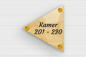 Driehoekige Plaat - Bedrukte messing - poli-noir - screws-spacer - nl-nl-driehoekig-bord-002-4-1756808299694