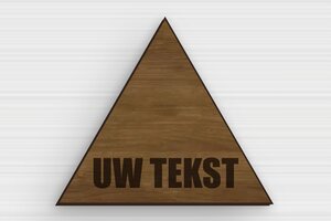 Driehoekige Plaat - Gegraveerd hout - noyer - glue - nl-nl-driehoekig-bord-003-5-1756802629879