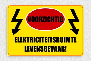 Waarschuwingsbord elektriciteit - Waarschuwingsbord 'Niet bedienen' - custom - glue - nl-nl-elektro-bord-001-4-1756806543168