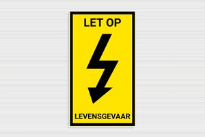 Machineplaatjes - Waarschuwingsbord 'Hoogspanning' - custom - none - nl-nl-elektro-schild-003-1-1756800125276