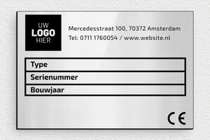 Machineplaatjes - Gegraveerd PVC - gris-brillant-noir - glue - nl-nl-fabrikant-bord-industrie-001-42-1756722443254