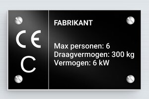 Borden per Sector / Branche - Bedrukt aluminium  - noir-blanc - screws - nl-nl-fabrikant-bord-industrie-003-3-1756809815801