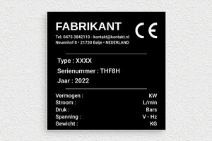 Machineplaatjes - Gegraveerd PVC - noir-blanc - glue - nl-nl-fabrikant-bord-industrie-005-1-1756722482506