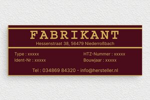 Borden per Sector / Branche - Gegraveerd PVC - bordeau-or - glue - nl-nl-fabrikant-plaat-industrie-005-4-1756721950741