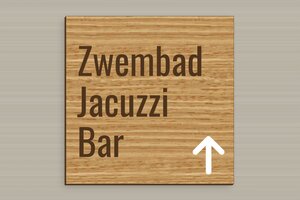 Bewegwijzering hotel - Wegwijzer Zwembad, Jacuzzi en Bar - chene - glue - nl-nl-gebied-toerisme-hotel-pijl-003-3-1756721727334