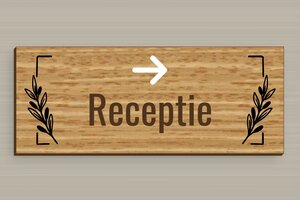 Bewegwijzering hotel - Wegwijzerbord naar de receptie - chene - glue - nl-nl-gebied-toerisme-hotel-pijl-004-3-1756721719483