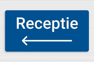 Bewegwijzering hotel - Wegwijzer Receptie - bleu-blanc - glue - nl-nl-gebied-toerisme-hotel-pijl-006-3-1756721742929