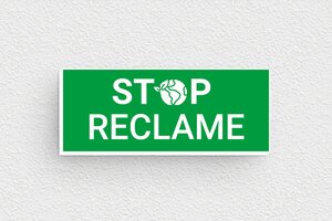 Naamplaat voor brievenbus "geen reclame" - Geen Reclame Bord - vert-blanc - glue - nl-nl-geen-reclame-007-1-1756724204933