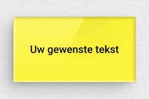 Plaat op Kleur - Bedrukt plexiglas - custom - none - nl-nl-gele-kleur-bord-001-3-1756802158108