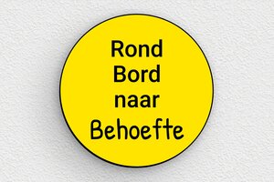 Geel Plaat - Gegraveerd PVC - jaune-noir - none - nl-nl-gele-kleur-bord-004-1-1756802202085