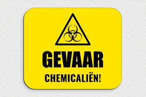 Waarschuwingsborden - Bord 'Gevaar door Chemicaliën' - jaune-noir - glue - nl-nl-gevaar-chemicalien-006-3-1756723522191