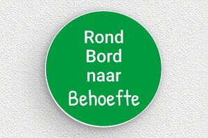 Groene plaat - Gegraveerd PVC - vert-blanc - none - nl-nl-groen-kleur-bord-001-3-1756802310870