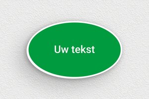 Groene plaat - Gegraveerd PVC - vert-blanc - none - nl-nl-groen-kleur-bord-002-3-1756802322044