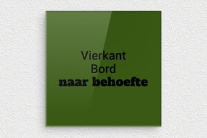 Groene plaat - Bedrukt plexiglas - custom - none - nl-nl-groen-kleur-bord-002-5-1756802333299