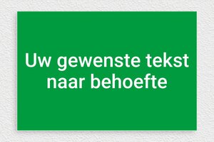 Groene plaat - Gegraveerd PVC - vert-blanc - none - nl-nl-groen-kleur-bord-003-4-1756802345315