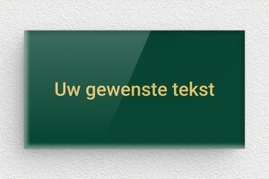 Groene plaat - Gegraveerd plexiglas - vert-or - none - nl-nl-groen-kleur-bord-004-1-1756802351385