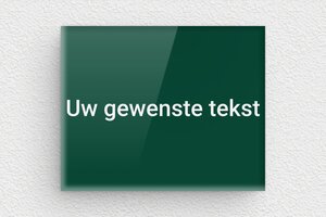 Groene plaat - Gegraveerd plexiglas - vert-blanc - none - nl-nl-groen-kleur-bord-004-2-1756802353938