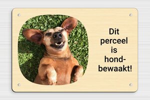 Honden bord - Bord 'Pas op voor honden' - erable-noir - screws - nl-nl-hond-bord-002-0-1756807208244