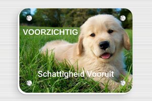 Honden bord - Bord 'Pas op voor de hond' - custom - screws - nl-nl-hond-bord-003-4-1756806330604