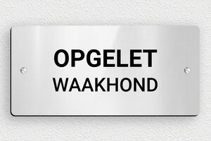 Hier waak ik bord - Bord 'Opgelet, waakhond' - gris-brillant-noir - screws - nl-nl-hond-bord-004-1-1756799714647 Hier waak ik bord - Bord 'Opgelet, waakhond' - gris-brillant-noir - screws - nl-nl-hond-bord-004-1-1756799714647