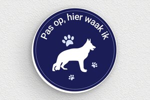 Hier waak ik bord - Rond bord 'Waakhond' - custom - glue - nl-nl-hond-bord-011-1-1756806301040 Hier waak ik bord - Rond bord 'Waakhond' - custom - glue - nl-nl-hond-bord-011-1-1756806301040