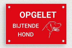 Hier waak ik bord - Bord 'bijtende hond' - rouge-blanc - screws - nl-nl-hond-bord-040-1-1756799707968 Hier waak ik bord - Bord 'bijtende hond' - rouge-blanc - screws - nl-nl-hond-bord-040-1-1756799707968
