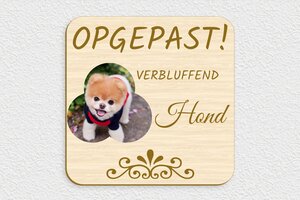 Honden bord - Bedrukt hout - erable - glue - nl-nl-honden-bord-002-1-1756799812422