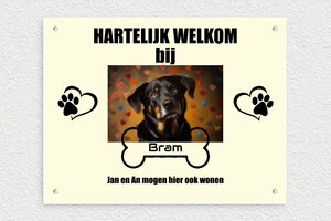 Honden bord - Geëxpandeerd PVC - custom - screws - nl-nl-honden-bord-003-1-1756806357441