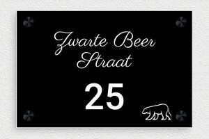 Adresborden - Gegraveerd PVC - noir-blanc - screws-caps - nl-nl-huis-adres-bord-012-1-1756780423784