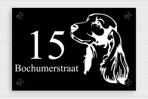 Dierenborden - Gegraveerd PVC - noir-blanc - screws-caps - nl-nl-huis-bord-dier-010-3-1756780634567