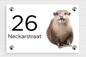 Dierenborden - Geëxpandeerd PVC - custom - screws-caps - nl-nl-huis-bord-dier-016-1-1756805886140