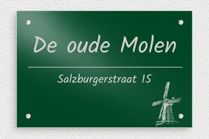 Aluminium naambordje voordeur  - Gegraveerd aluminium  - vert-nopaint - screws - nl-nl-huis-deur-bord-alu-001-2-1756803523947