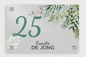 Aluminium naambordje voordeur  - Bedrukt aluminium  - anodise-noir - screws-caps - nl-nl-huis-deur-bord-alu-003-1-1756809297527