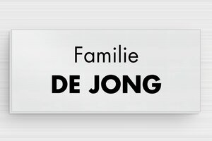 Naamplaatjes - Bedrukt aluminium  - brosse-noir - glue - nl-nl-huis-deur-bord-alu-005-3-1756809680724