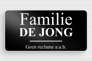 Naamplaatjes - Gegraveerd aluminium  - noir-blanc - glue - nl-nl-huis-deur-bord-alu-007-3-1756804840137