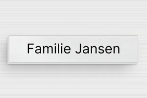 Aluminium naambordje voordeur  - Bedrukt aluminium  - brosse-noir - glue - nl-nl-huis-deur-bord-alu-009-3-1756809682944