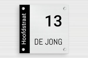 Naamplaatjes - Bedrukt aluminium  - brosse-noir - screws - nl-nl-huis-deur-bord-alu-012-3-1756809721911